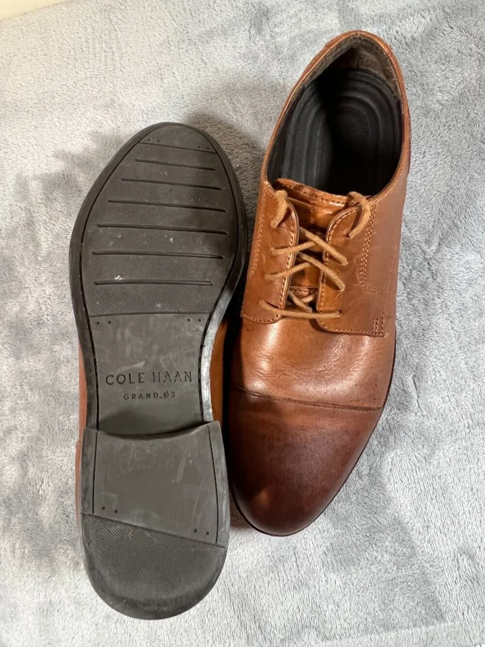 Cole Haan OS brown leather oxford dress shoes size 8.5M